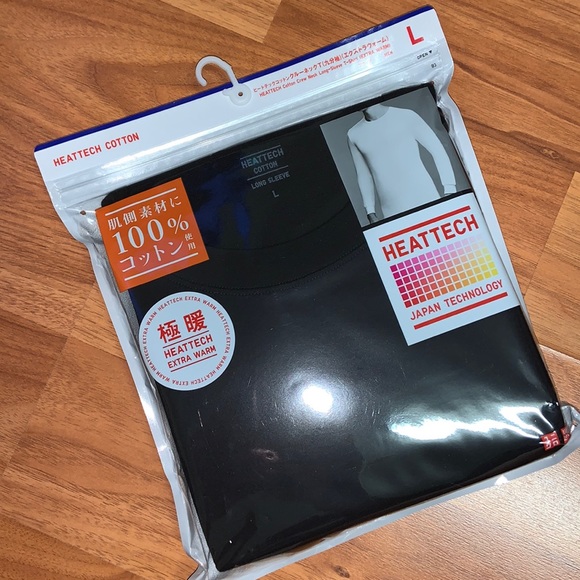 MEN’s Brand New in Packaging Uniqlo HEATTECH Extra Warm Crew Neck Long-Sleeve - Picture 3 of 8